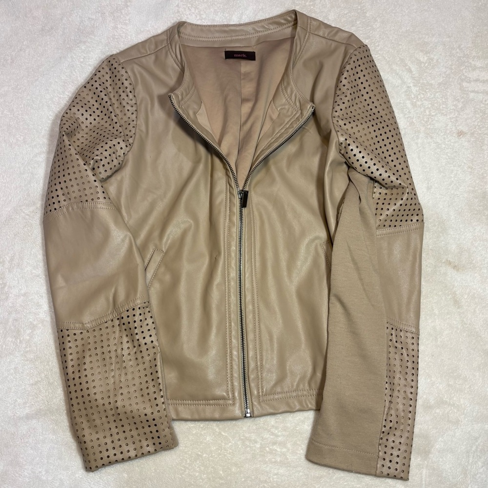 mark. faux leather jacket